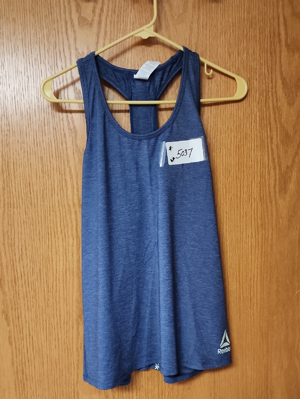 Reebok Navy Heather Racerback Tank Top womens M number 5037
